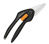 Fiskars Forbici multiuso, Lunghezza: 20,8 cm, Lame in acciaio di alta qualità, Nero/Arancione, SingleStep, SP28, 1000571