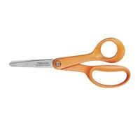 Fiskars Forbici per bambini, A partire da 6 anni, Lunghezza: 13 cm, Per destrorsi, Lama in acciaio inossidabile/Impugnature in plastica, Arancione, Classic, 1005166