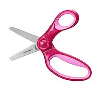 Fiskars Forbici per bambini, A partire da 6 anni, Lunghezza 13 cm, Per destrimani e mancini, Lame in metallo/Impugnature in plastica, Rosa, Glitter, 1064074