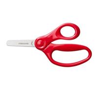 Fiskars Forbici per bambini, A partire da 6 anni, Lunghezza 13 cm, Per destrimani e mancini, Lame in metallo/Impugnature in plastica, Rosso, 1064071