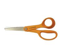 Fiskars Forbici per bambini, A partire da 6 anni, Lunghezza: 13 cm, Per destrorsi, Lama in acciaio inossidabile/Impugnature in plastica, Arancione, Classic, 1005166