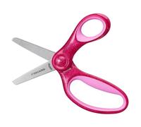 Fiskars Forbici per Bambini con Custodia e Gomma, Rosa, 1086506 | Punta Arrotondata, Lame Safety-Edge, 13 cm, Passante Ergonomico per Pollice, Impugnatura Adatta ai Bambini, Dai 6 Anni in Su