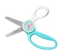 Fiskars Forbici per Bambini con immagine animata di un cucciolo, Lunghezza: 13 cm, Per destrimani e mancini, Lama di metallo/Impugnatura in plastica, Blu/Bianco, Magic Morph, 1064076