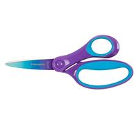 Fiskars Forbici per Bambini da 8 a 11 Anni, Per Destrimani, SoftGrip | Lunghezza: 15 cm, Effetto Ombre, Viola, 1067852
