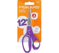 Fiskars Forbici per studenti da 17,8 cm per bambini dai 12 ai 14 anni, forbici per scuola o artigianato, forniture per il rientro a scuola, viola