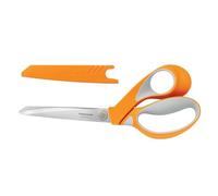 Fiskars Forbici per tessuto multiuso, Lunghezza: 23 cm, Lama in acciaio inossidabile/Impugnature in plastica, Arancione, RazorEdge, 1014578
