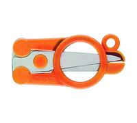 FISKARS Forbici piegevoli, Lunghezza: 11 cm (aperte), Per destrorsi e mancini, Lama in acciaio inossidabile/Impugnature in plastica, Arancione, Classic, 1005134