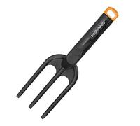 Fiskars Forca con 3 denti, Lunghezza: 26 cm, plastica rinforzata con fibra di vetro, Nero/Arancione, Solid, 1000696