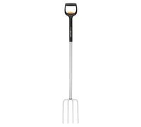 Fiskars Forcone Telescopico per Terreni Duri e Sassosi, con 4 Rebbi, Lunghezza da 1,10 m a 1,30 m, Acciaio al Boro di Alta Qualità, Nero/Argento, SmartFit, 1070717