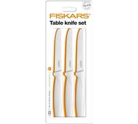 Fiskars Funcrional Form - Set 3 Coltelli da Tavola Bianco