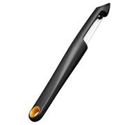 Fiskars Functional Form Pelafrutta con Lama Mobile, Pelapatate Speciale per Pomodori e Kiwi, Lama Dentellata, Lama in Acciaio Inossidabile/Manico in Plastica, Nero/Arancione, 1079961