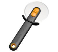 Fiskars Functional Form Tagliapizza, Rotella Tagliapizza Per Tagliare Pizza e Pasta, Copertura Protettiva Per La Lama, Rotella in Acciaio Inossidabile/Impugnatura in Plastica, Nero/Arancione, 1079963