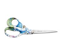 Fiskars FXI Forbice 21 cm Satumetsä Verde, Made in Finland, Lama in Acciaio Inossidabile HRC 57, Impugnatura Ergonomica con Motivo Bosco delle Fiabe, Verde/Blu, 1083918.