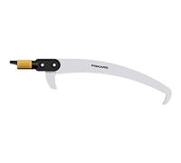 Fiskars Seghetto Curvo per Manico telescopico, Testa d'attrezzo, Lunghezza: 55 cm, Lama in Acciaio temprato, Nero/Arancione, QuikFit, 1000691