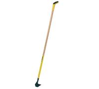 Fiskars L467072 Rastrello scopa naturale con manico anello in plastica, standard