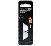 FISKARS Lame per Taglierino Universale, Ricambio per diversi Taglierini Universali FISKARS, Lama in Acciaio Inox, Pacco da 5, CarbonMax, 1027229