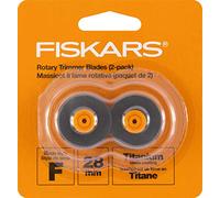 Fiskars Lame di ricambio per tagliacarte, titanio, argento/arancione