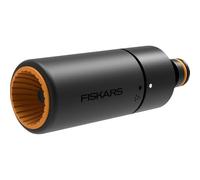 Fiskars Lancia con Flusso Regolabile in Modo Continuo, Lancia Soft-Grip, Misura Universale, 10,7 cm, Ø 3,6 cm, 59 g, Nero/Arancione, 1027088