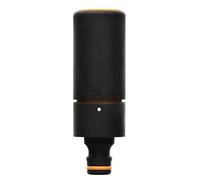 Fiskars Lancia con Flusso Regolabile in Modo Continuo, Lancia Soft-Grip, Misura Universale, 10,7 cm, Ø 3,6 cm, 59 g, Nero/Arancione, 1027088