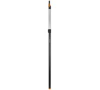 Fiskars Manico telescopico per teste di attrezzo QuikFit, Lunghezza 1,4 - 2,4 m, Aluminium, Nero/Arancione, QuikFit, 1000666