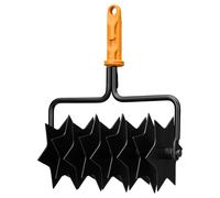 Fiskars Oneclick Arieggiatore a Stella, Accessorio per l’Aerazione del Terreno, Cambio Senza Sforzo con Un Solo Clic, Lame in Acciaio Temprato, Nero/Arancione, 1080688