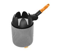 Fiskars Oneclick Raccoglitore di Frutta, Accessorio con Sacco in Rete Morbida, Cambio Senza Sforzo con Un Solo Clic, Lavabile in Lavatrice, Nero/Arancione, 1080692