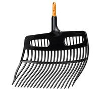 Fiskars OneClick Rastrello a Pala, Attacco Versatile per Rastrellare, Sollevare e Setacciare, Cambio Facile con un Solo Clic, Ampio Design Della Pala, Nero/Arancione, Cod. art.: 1080681