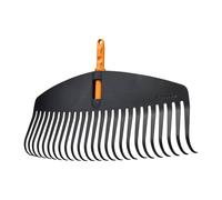 Fiskars OneClick Rastrello L, Ampio Accessorio a Ventaglio per Grandi Superfici Erbose, Sostituzione Facile con un Solo Clic, Design Flessibile e Robusto, Larghezza: 51 cm, Nero/Arancione, 1080673