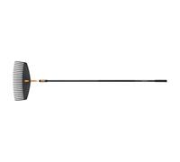 Fiskars OneClick Rastrello per foglie e manico L, Set completo per prati | Set Facile da Assemblare, Larghezza del Rastrello: 51 cm, Lunghezza del Manico: 161 cm, Leggero, in Alluminio/Plastica