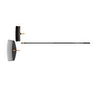 Fiskars OneClick Rastrello per Foglie, Scopa Fine e Manico L, 1080715