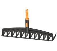Fiskars Oneclick Rastrello Universale, Accessorio per Erba e Foglie, Cambio Senza Sforzo con un Solo Clic, Denti Angolati, Nero/Arancione, 1080674