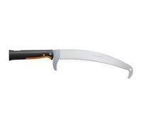 Fiskars OneClick Sega Curva per Rami | Sostituzione Facile con un Clic, Per Rami Alti con Manico Telescopico, Lunghezza: 62,1 cm, Nero/Arancione, 1080690