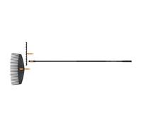 Fiskars OneClick Set rastrello per foglie, rastrello da terra e manico L | Set da 3 Pezzi, Lunghezza Manico: 161 cm, Larghezza Rastrello Foglie: 51 cm, Larghezza Rastrello da Giardino: 36 cm
