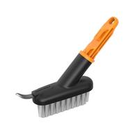 Fiskars OneClick Spazzola per Fughe, Accessorio 2 in 1 con Lama in Acciaio e Spazzola, Cambio Facile con un Solo Clic, Per Pavé e Fughe, Nero/Arancione, 1080697