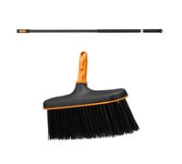FISKARS ONECLICK Testina per scopa 27 cm + manico 119-174 cm