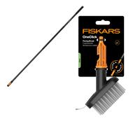 FISKARS ONECLICK Testina spazzola per marciapiedi, pavimentazioni e fughe + Mani