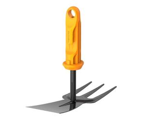 Fiskars OneClick Zappa Combinata | Sostituzione Facile con un Solo Clic, Acciaio al Boro, Larghezza: 5 cm, Nero/Arancione, 1080695
