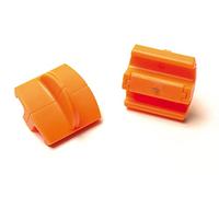FISKARS Original Lame di ricambio per macchine tagliacarte, 2 Pezzi, Per tagli dritti, High Profile TripleTrack, Arancione, 1003904