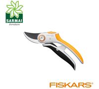 Forbici da potatura Bypass Plus in metallo con Powerlever P-751 Fiskars