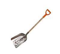 Fiskars Pala per neve e grano, Larghezza testa: 31 cm, Testa in alluminio/Manico in legno di betulla con impugnatura in plastica, 1001637