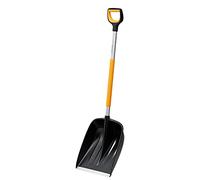 Fiskars Pala da neve per piccole e grandi quantità di neve, X-series | Lunghezza: 132 cm, Alluminio/Polimero, Nero/Arancione/Grigio, 1057177