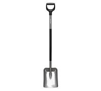 Fiskars Pala, Larghezza: 23 cm, Lunghezza: 131,7 cm, SoftGrip, Acciaio al Boro di Qualità, Grigio/Nero, Ergonomic, 1066712