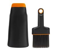 Fiskars Paletta con Spazzola, Paletta da 20,6 cm, Spazzola da 18 cm, Resina Sintetica, Nero/Arancione, 1071302