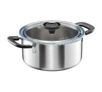 Fiskars Pentola con Coperchio, 3 litri, Ø 22,5 cm, Casseruola, Adatta a Tutti i Piani Cottura, Acciaio Inossidabile Riciclato, Functional Form, 1072316
