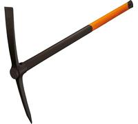 Fiskars Piccone forgiato, Lunghezza: 90 cm, Peso: 2,95 kg, Testa in acciaio al carbonio forgiato/Manico resistente in fibra di vetro, Nero/Arancione, 200, 1001733