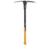 Fiskars Piccone IsoCore L per lavori pesanti su terreni duri e sassosi, Lunghezza: 91 cm, Peso: 3,4 kg, Nero/Arancione, 1020166