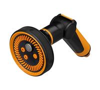 Fiskars Pistola a Spruzzo Multi, 5 Funzioni, Flusso Regolabile in Modo Continuo con Comando a Pollice, Misura Universale, Nero/arancione, 1065485
