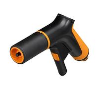 Fiskars Pistola per Irrigazione, 2 Funzioni, Flusso Regolabile di Continuo, Con Regolatore Anteriore e Interruttore a Leva On/Off, Misura Universale, Nero/Arancione, 1065484