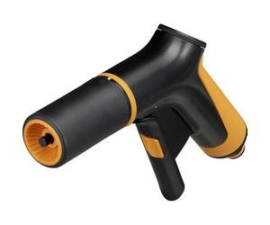 Fiskars Pistola per Irrigazione, 2 Funzioni, Flusso Regolabile di Continuo | Con Regolatore Anteriore e Interruttore a Leva On/Off, Misura Universale, Nero/Arancione, 1065484