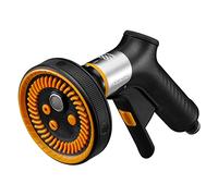 Fiskars Pistola per Irrigazione Multi, FiberComp, 5 Funzioni, Flusso Regolabile di Continuo, Leva On/Off, Filtro dell'Acqua Rimovibile, FiberComp/Metallo, Misura Universale, Nero/Arancione, 1067195